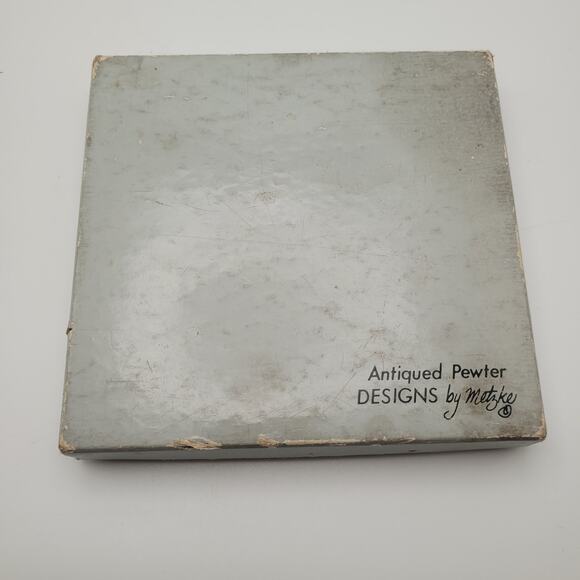 Vintage Seashell Cocktail Picks Set of 5 Antiqued Pewter Designs by Metzke - Picture 4 of 5